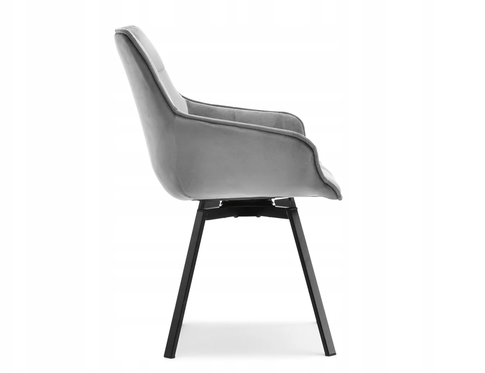Mebel Partner PATOGI PRAKTIŠKA SUKAMA KĖDĖ SU porankiais ARUBA VELVET GRAY