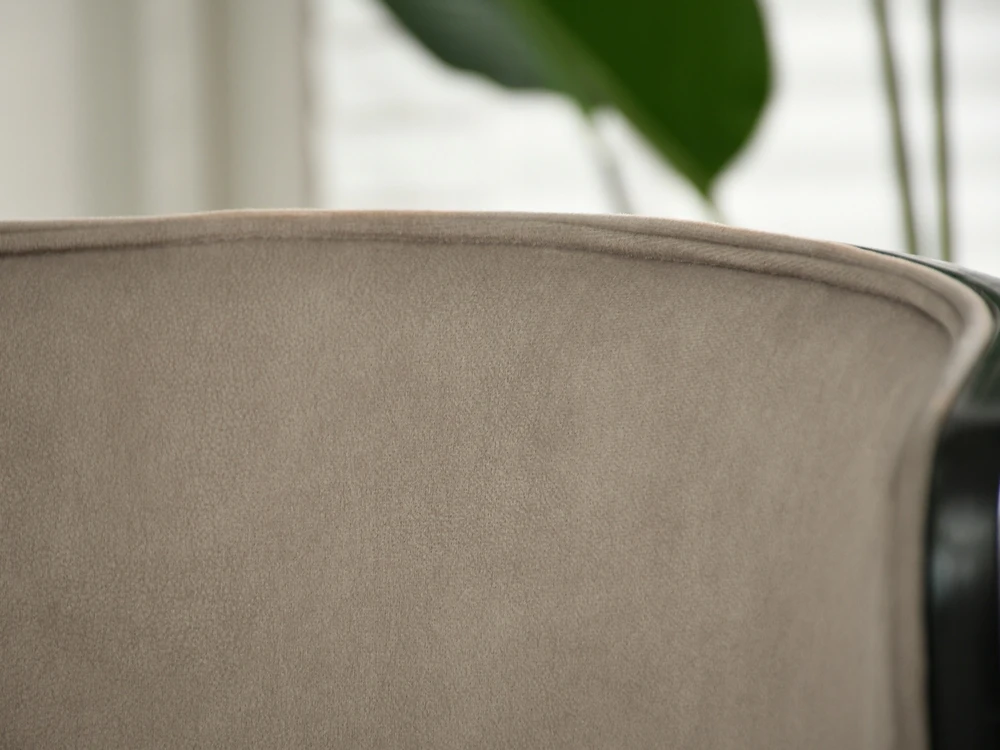 Mebel Partner RAFINUOTA VALGOMO KĖDĖ, LENKINTA MEDIENA, SUBTILIOS FORMOS MALIA BEIGE