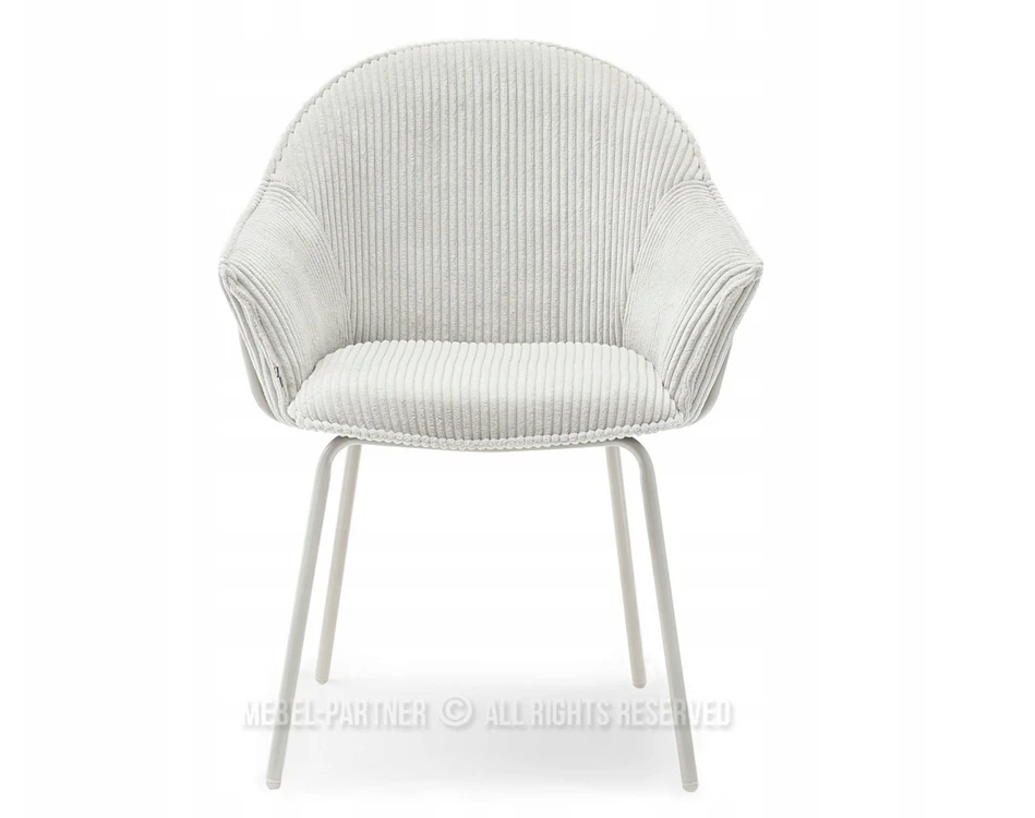 Mebel Partner ŠVIESUS VIVIEN ŠVIESIAI BEIGE VIDUTINĖ KĖDĖ SU SMĖLĖS KOJĖLĖMIS