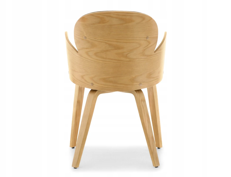 Mebel Partner VELIURINĖ KĖDĖ IŠ lenktos MEDIENOS SU PATOGIAIS RANKIAIS ARIA OAK EEŻ