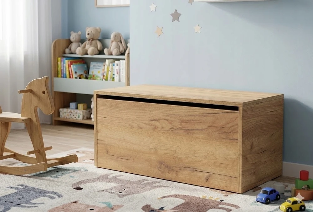 Meble Kamitrans POJEMNIK KUFER NA ZABAWKI 90CM SKRĘCZONY W CAŁOŚĆI