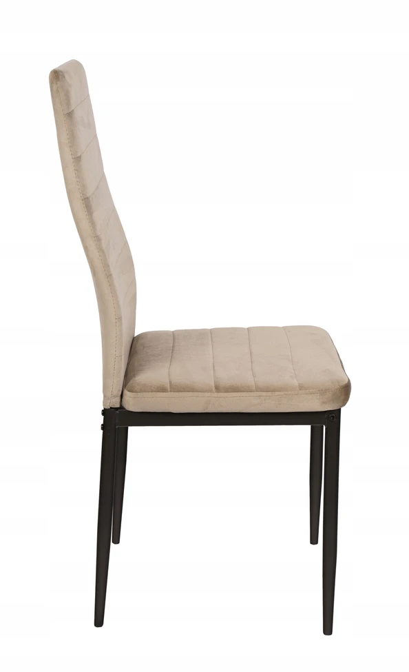 Meble Moskaa 4x MINŠTINĖ KĖDĖ VALGOMO VIRTUVEI KĖDĖ VELŪRAS FADO BEIGE