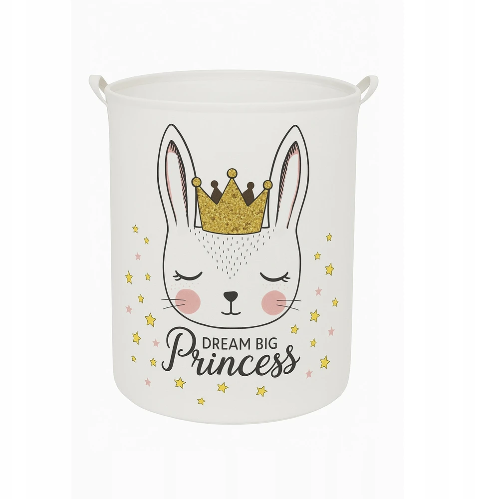 Meble Moskaa Rinkinys KOSZ NA ZABAWKI DUŻY POJEMNIK NA ZABAWKI 2SZT PRINCESS 62L