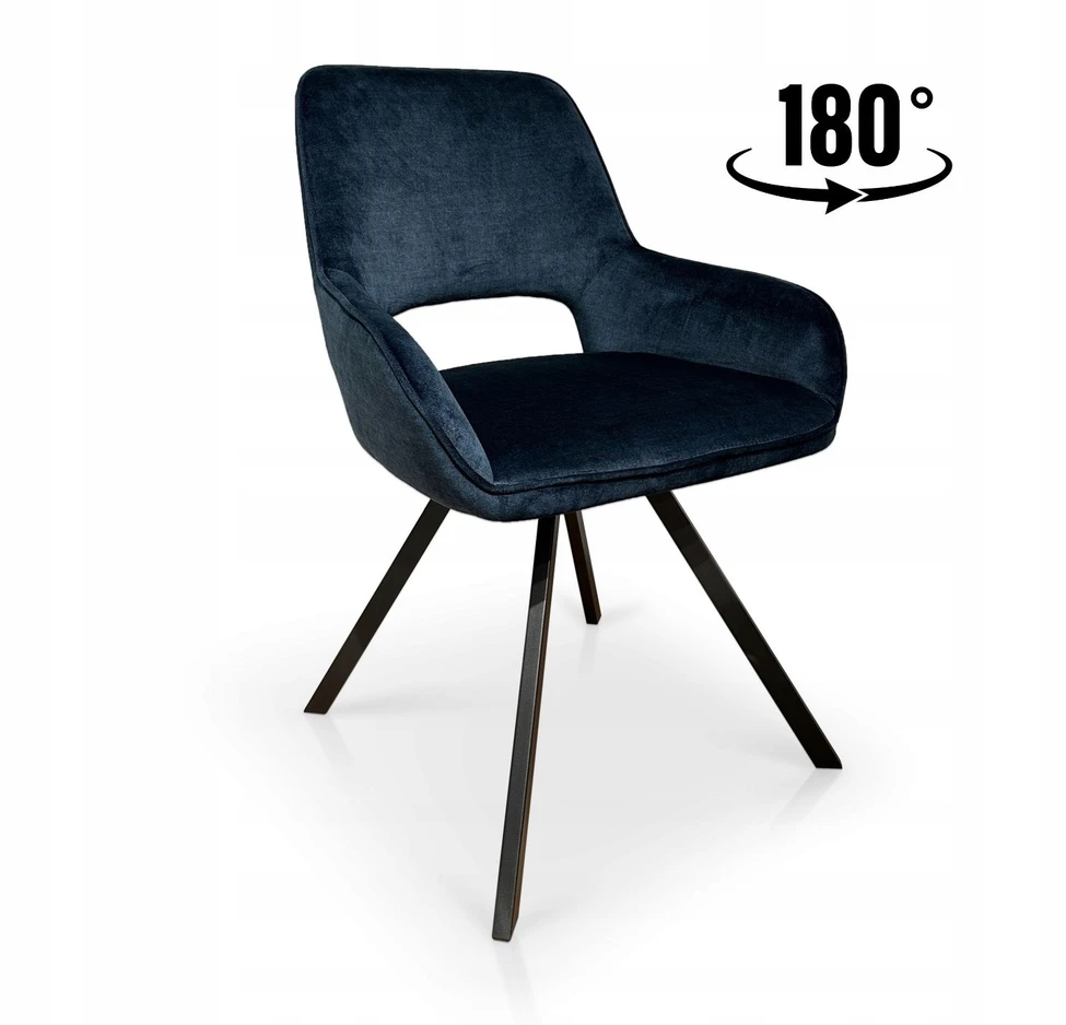 Meblomoda Portland pasukama kėdė, Vogue 13 audinys, tamsiai mėlyna, su grąžinimo mechanizmu