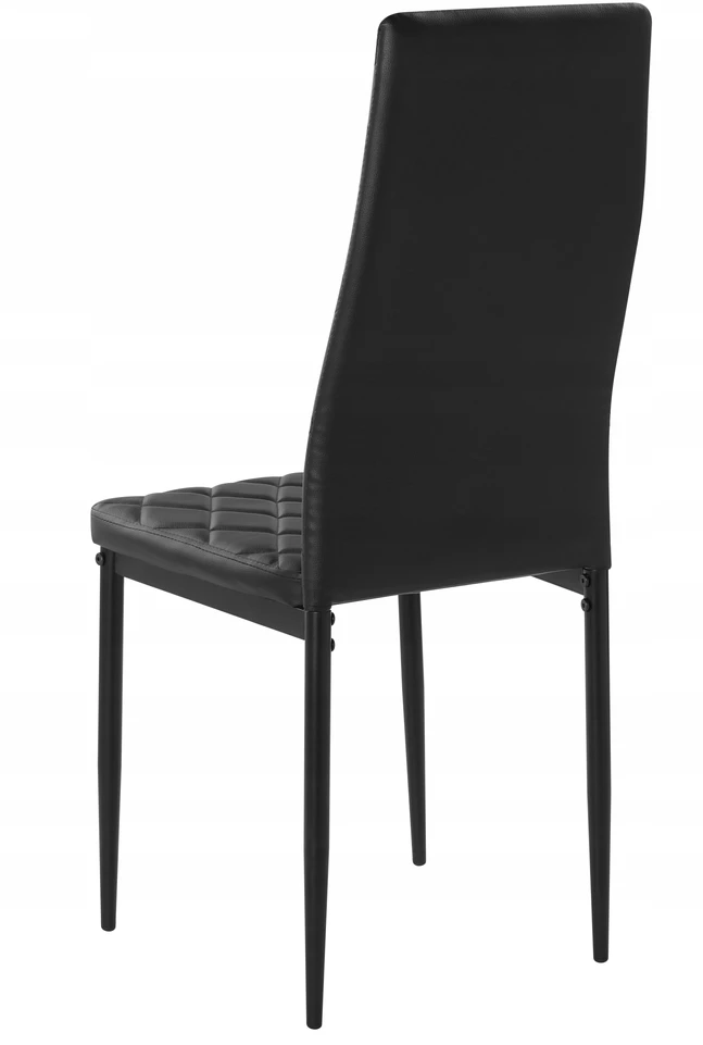 Meblowe Love 4x MODERNIOS JUODOS ODINĖS ROMBY KĖDĖS 258A