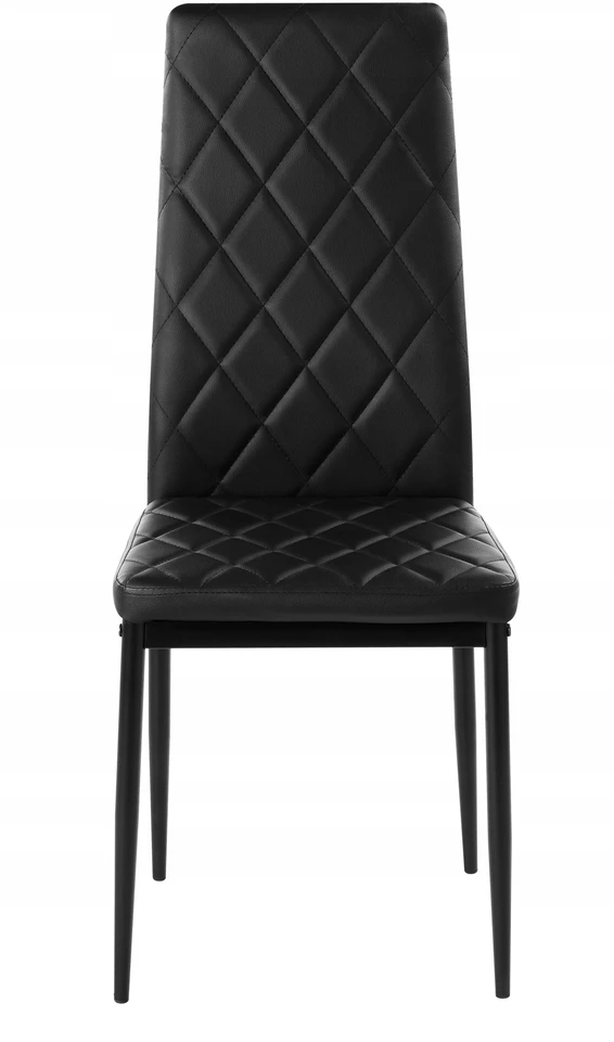 Meblowe Love 4x MODERNIOS JUODOS ODINĖS ROMBY KĖDĖS 258A