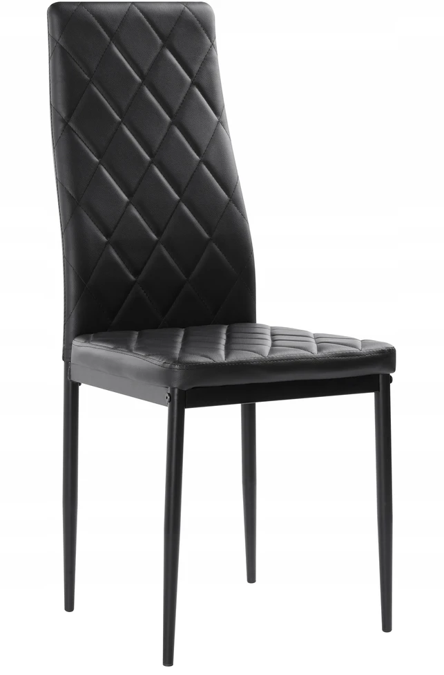 Meblowe Love 4x MODERNIOS JUODOS ODINĖS ROMBY KĖDĖS 258A