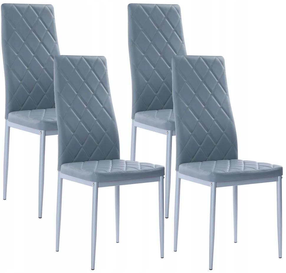 Meblowe Love 4x MODERNIŠKOS PILKOS ODINĖS ROMBY KĖDĖS 258A