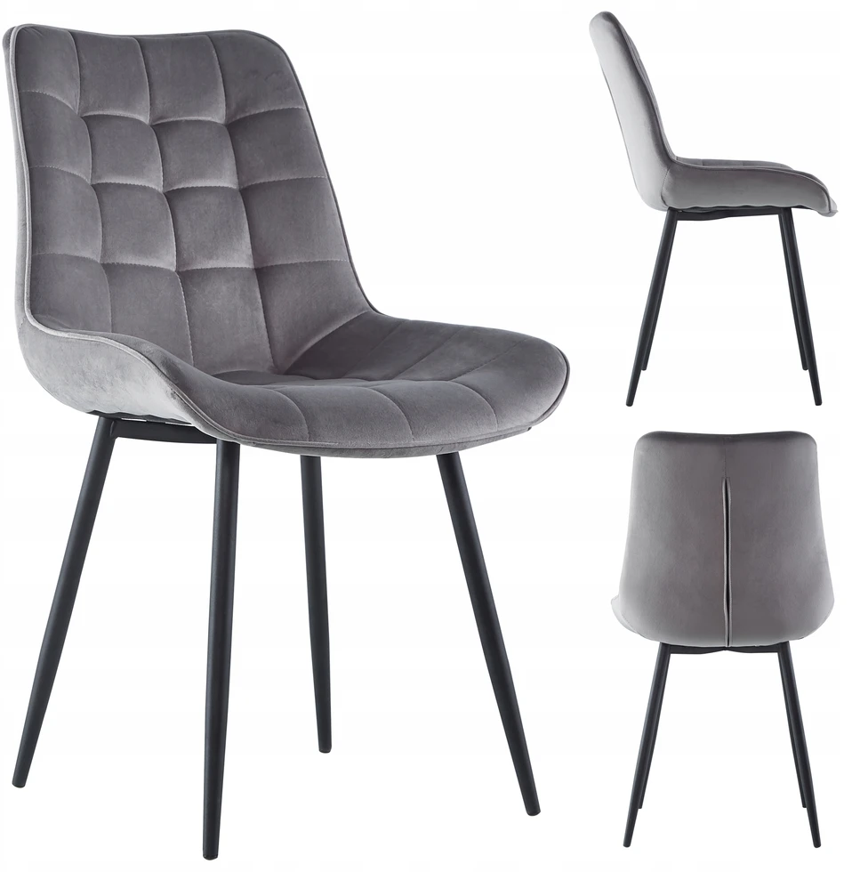 Meblowe Love AKSOMINĖ MINŠTINĖ KĖDĖ, PILKA, VISO METALINĖS KOJĖLES -017
