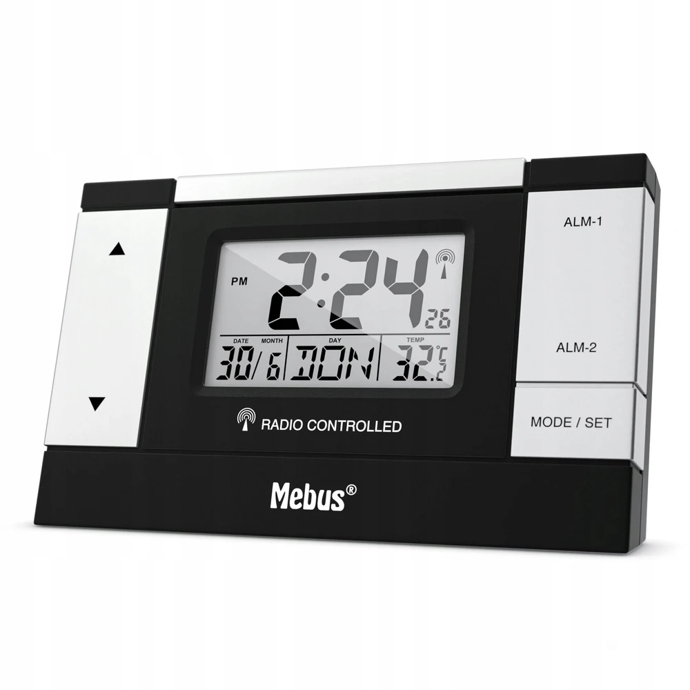 Mebus 51059 budzik sterowany radiowo cyfrowy