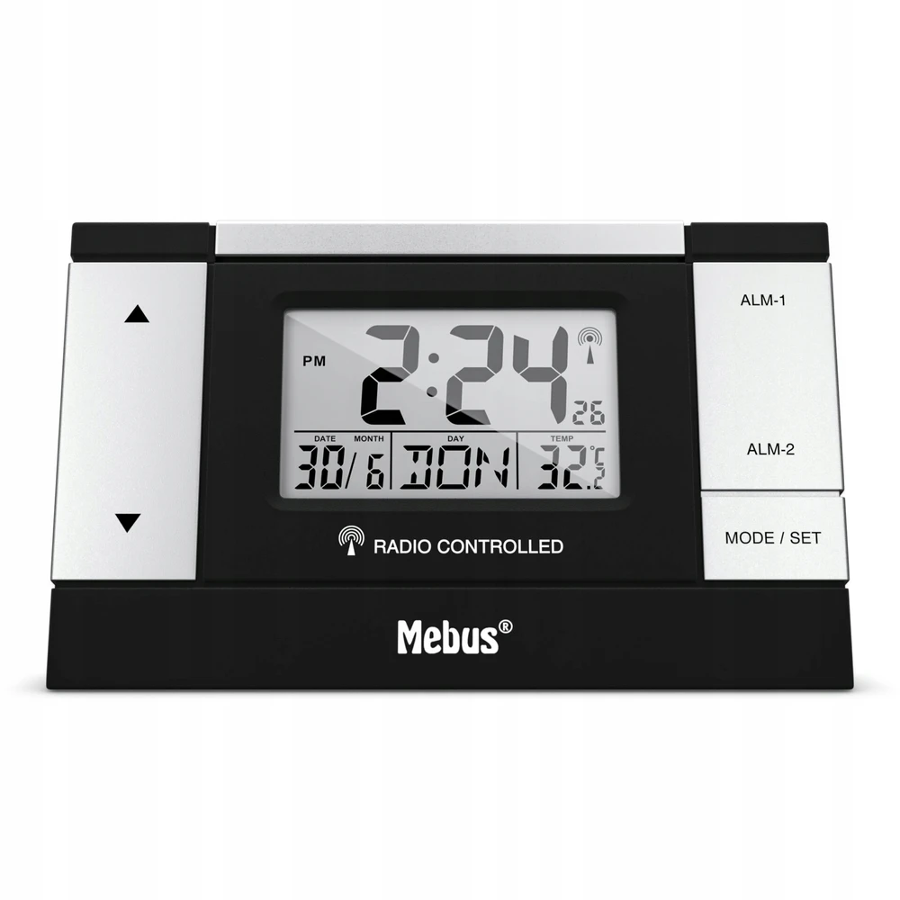 Mebus 51059 budzik sterowany radiowo cyfrowy