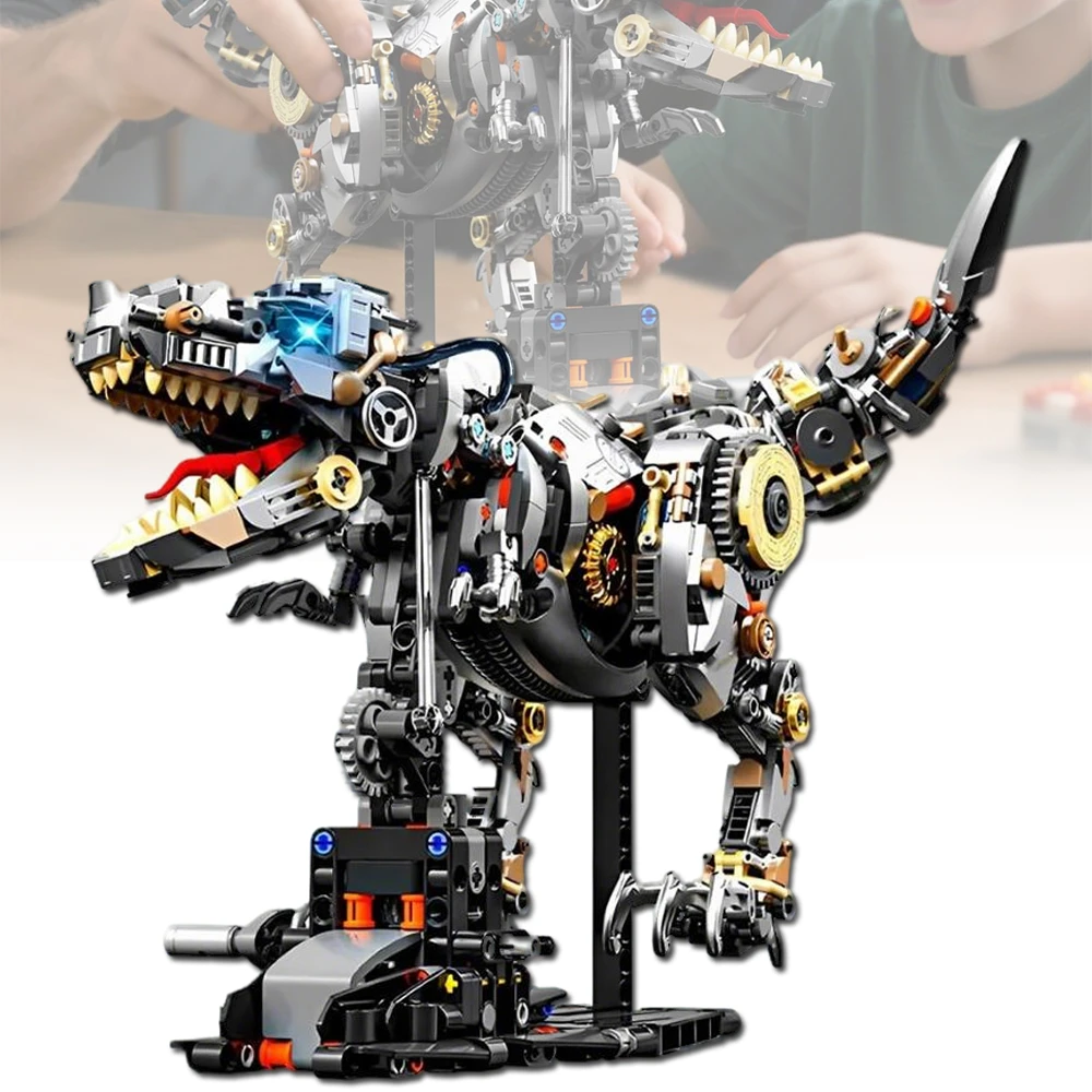 MECHANINIAI TYRANNOSAUR REX DINOZAURŲ KALULAI KONSTRUKCIJOS KALULAI VAIKAMS