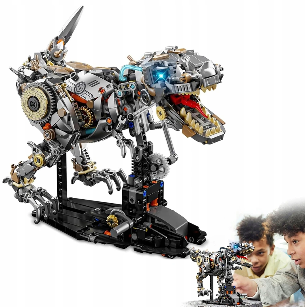 MECHANINIAI TYRANNOSAUR REX DINOZAURŲ KALULAI KONSTRUKCIJOS KALULAI VAIKAMS