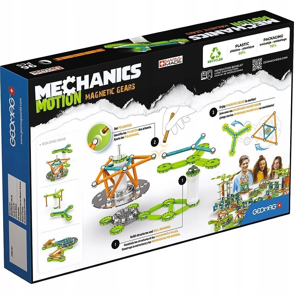 Trefl Mechanika Motion Magnetic Gears 96 vnt GEOMAG GEO-767