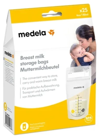 Medela motinos pieno laikymo maišeliai 25 vnt