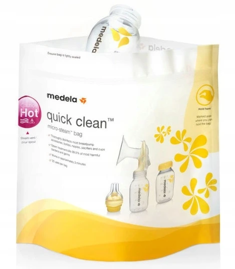 „Medela“ – greito valymo maišeliai mikrobangų krosnelei – 5 vnt.