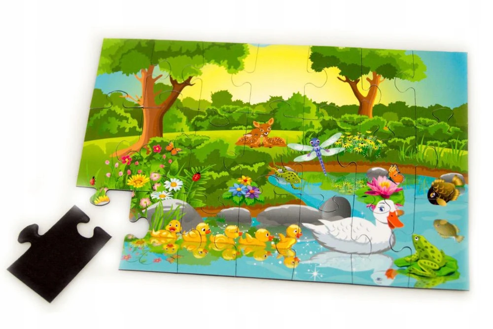 Media Mag Puzzle magnetyczne klocki magnes SADZAWKA 21 EL