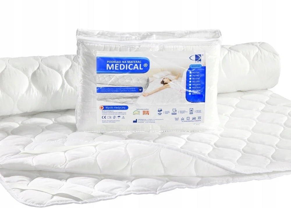 MEDICININĖ ČIUŽINIO APSAUGA 80x160 ANTIALERGIJOS AMW LOVA BALTA
