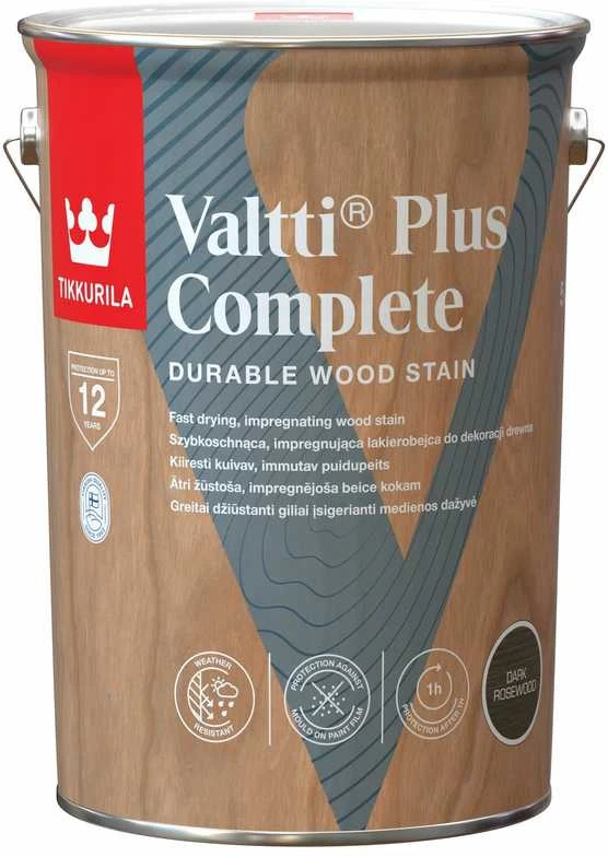 Medienos dažyvė TIKKURILA VALTTI PLUS COMPLETE, šilko matiniai, tikmedžio sp., 5 l