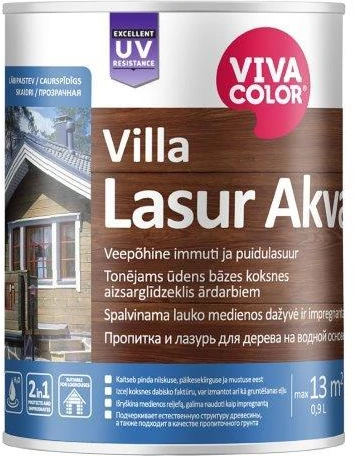 Medienos impregnantas VIVACOLOR VILLA PROTEKT, bespalvis, 1 l