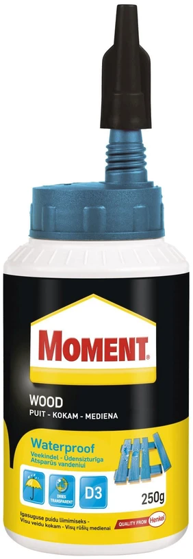 Medienos klijai MOMENT Wood Standart, 250 ml