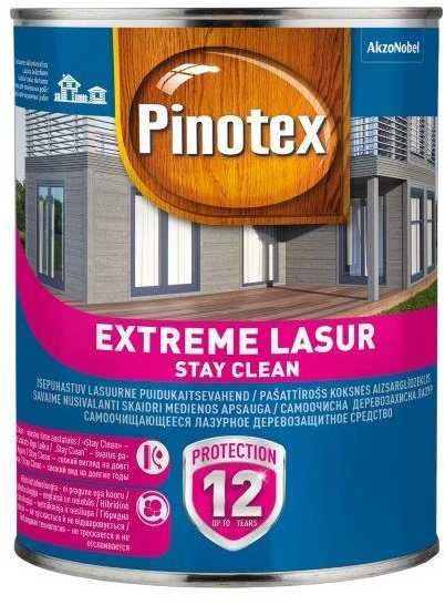 Medienos lazūra PINOTEX EXTREME LASUR, baltos sp., 1 l