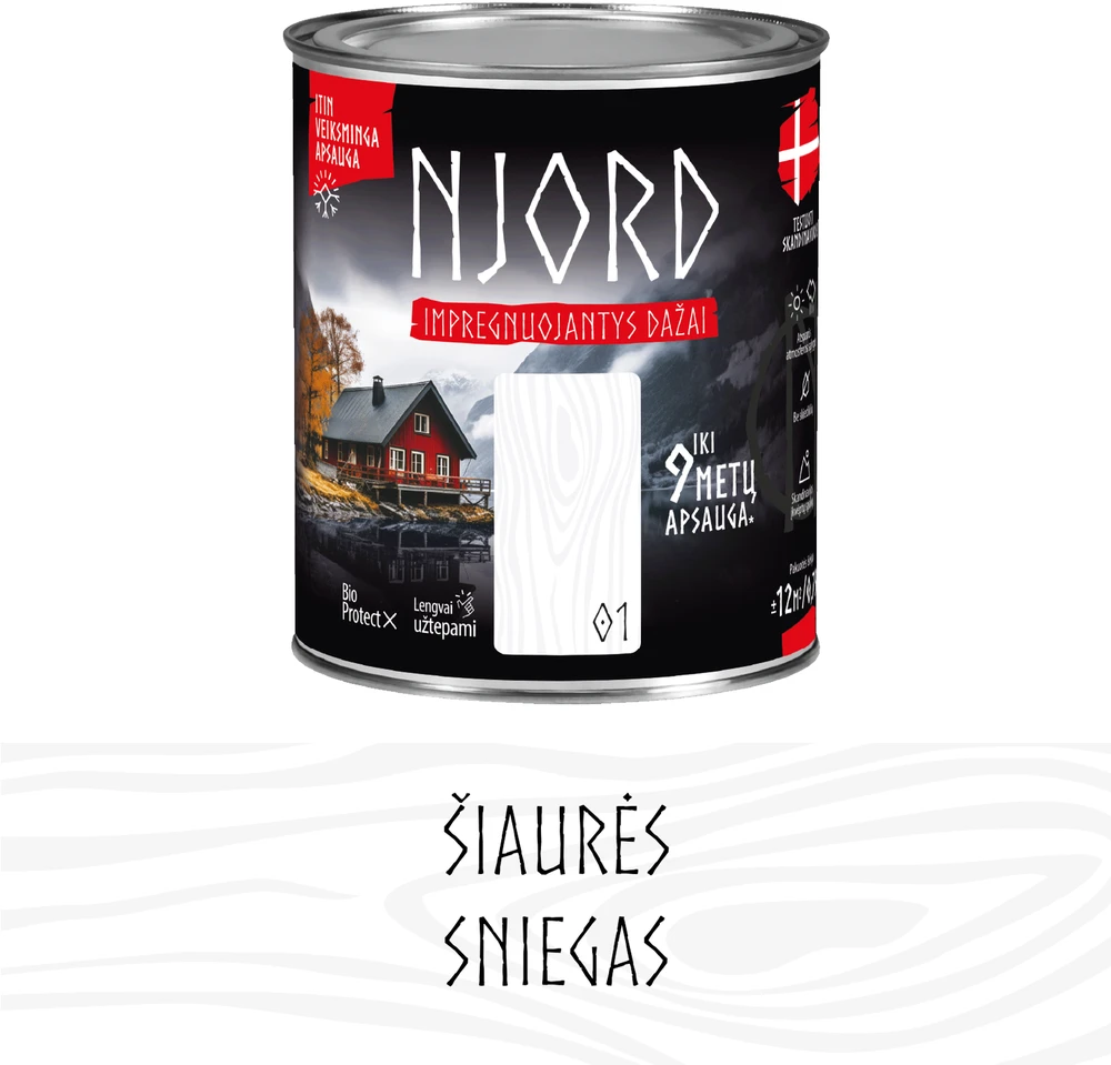 Medienos lazūra PINOTEX EXTREME LASUR, baltos sp., 1 l