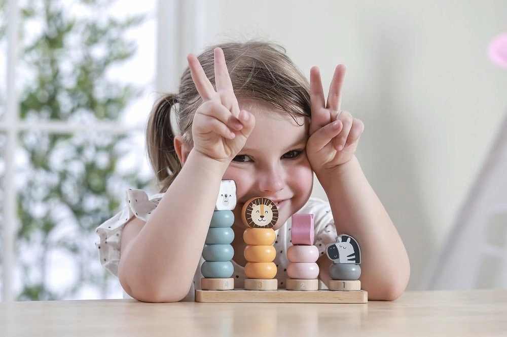 VIGA PolarB Medinė Edukacinė Dėlionė su Gyvūnais