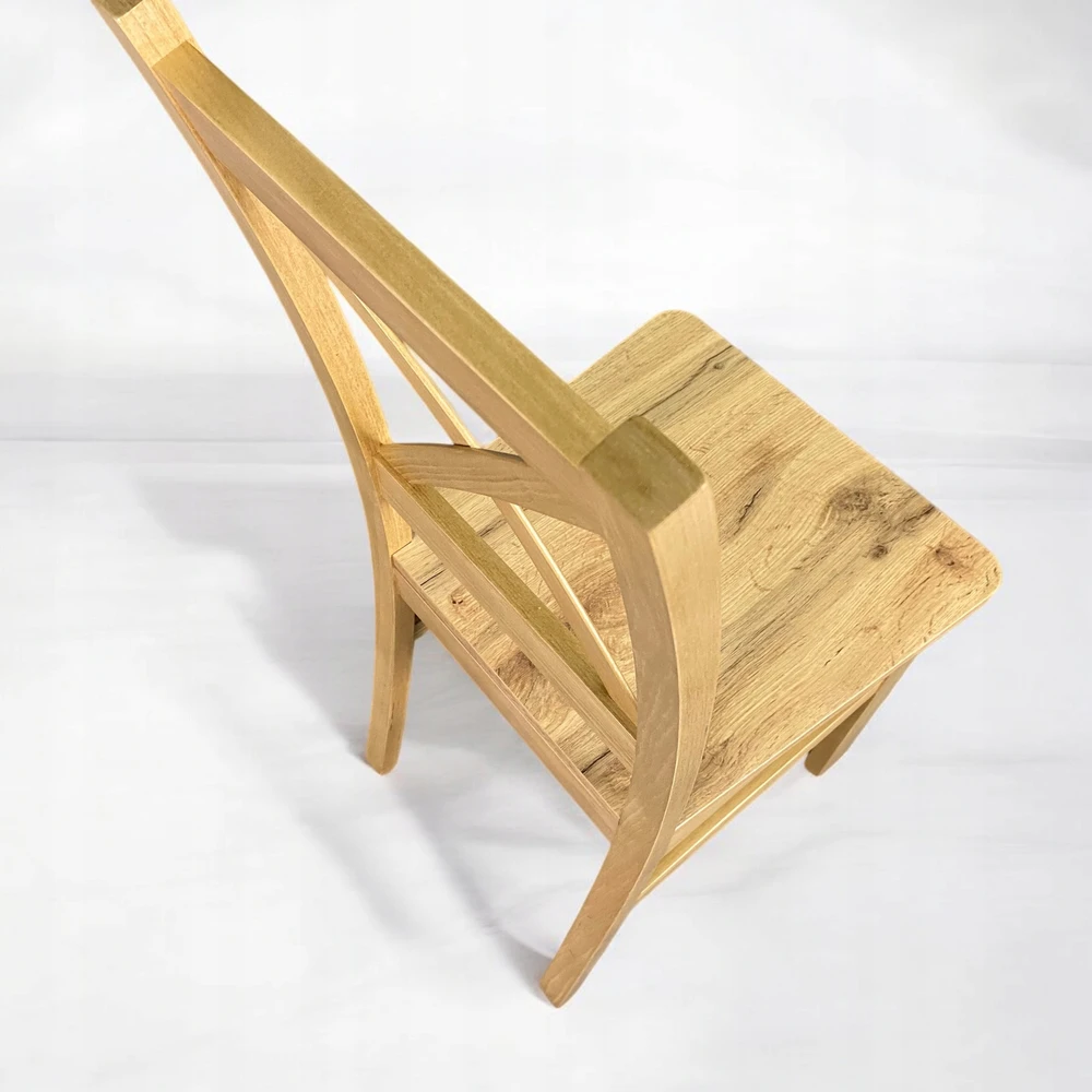 Medinė virtuvės kėdė, ąžuolas, 2 vnt, valgomojo, svetainės komplektas, craft wotan