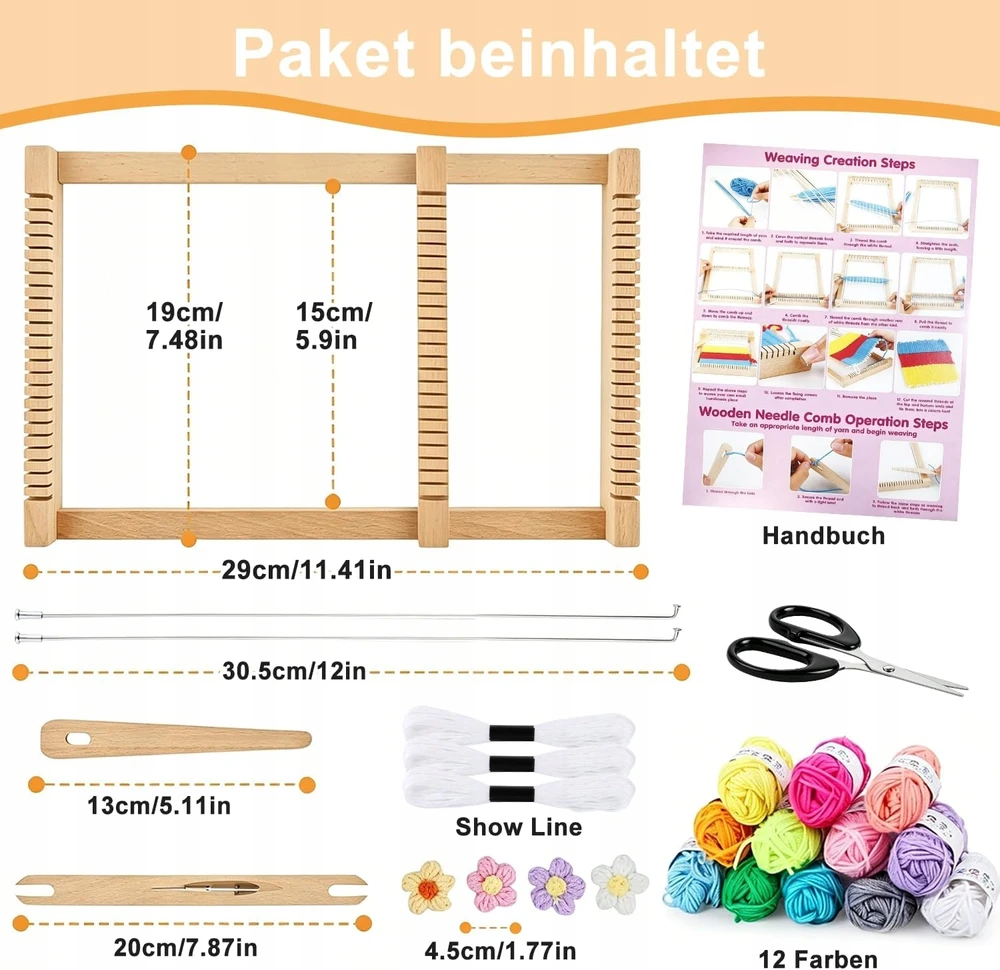 MEDINĖS STAKLĖS MOKYKLINĖS STAKLĖS AUDIMO RINKINYS 29X19CM VAIKAMS STUDENTAI