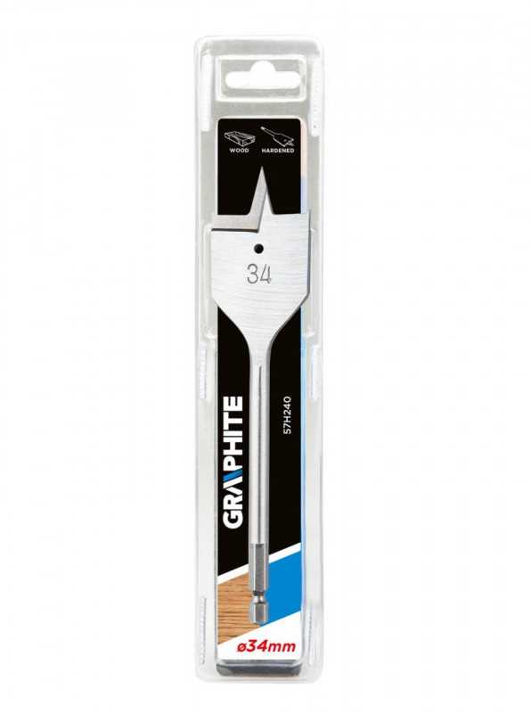 Graphite Medienos grąžtas plokščias 34x152 mm