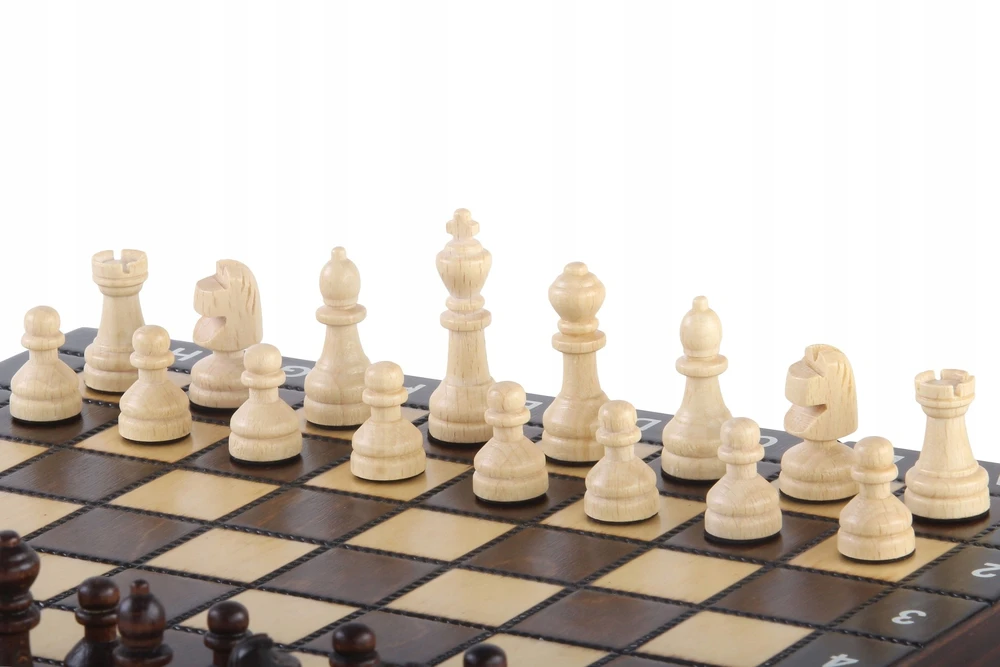 Provechess Medinis mokyklinis komplektas 28×28 cm | Šachmatai + šaškės + nardai