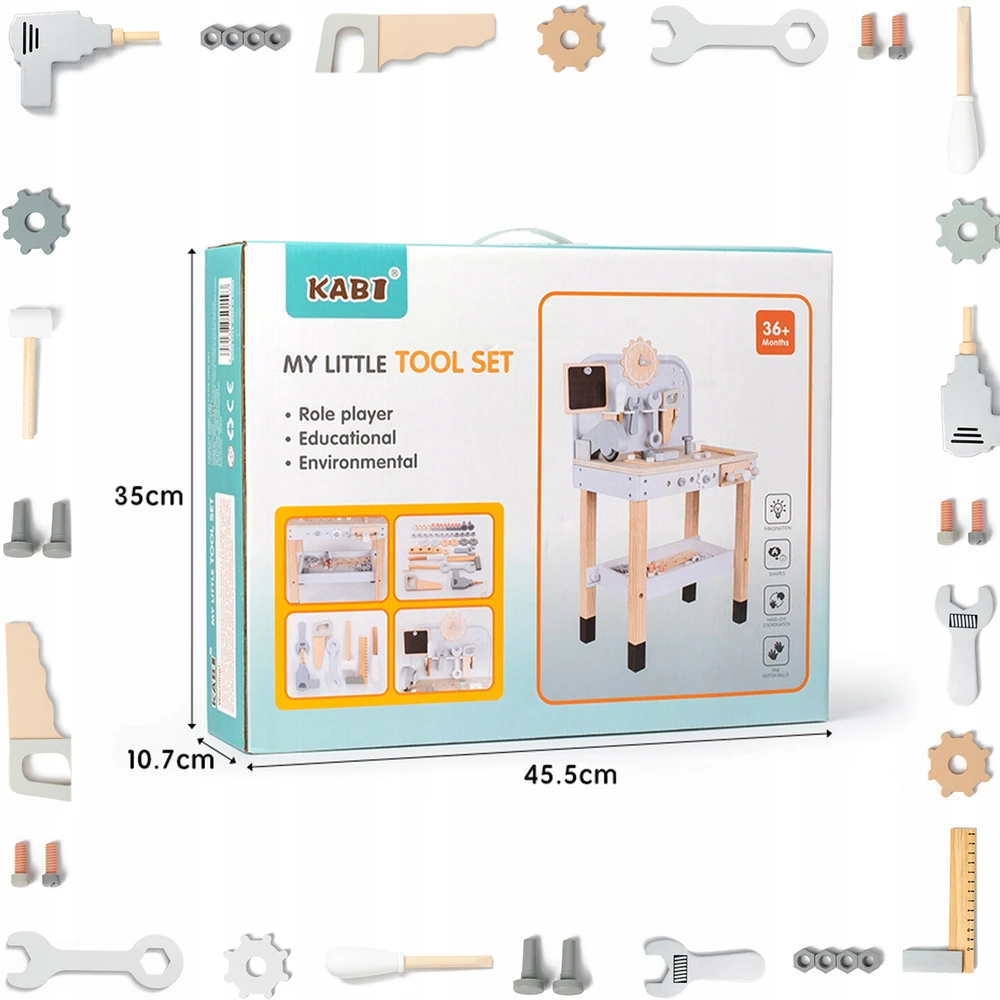 MEDINIS SEMINARŲ DIY RINKINYS STALAS SU ĮRANKIAIS VAIKAMS