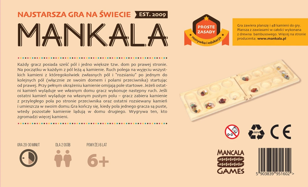 Medinis stalo žaidimas MANKALA, spalvingi akmenys, UGDYMAS LOGINIS ŽAIDIMAS