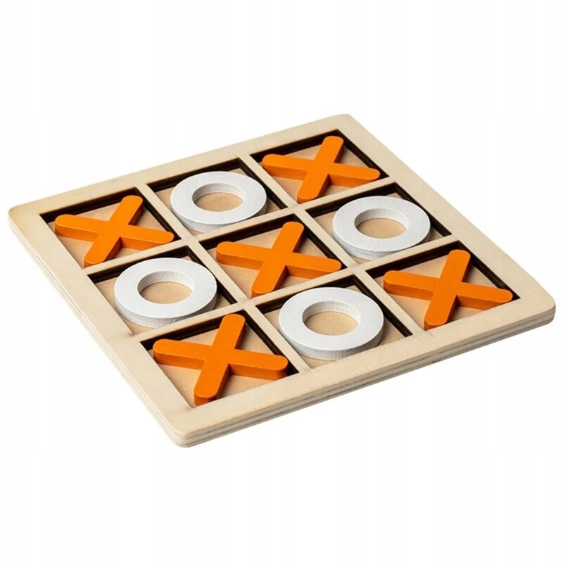 MEDINIS TIC-TAC-TOE ŽAIDIMAS VAIKAMS LOGINIS KULTO ŽAIDIMAS