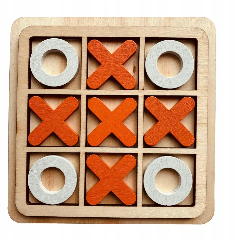 MEDINIS TIC-TAC-TOE ŽAIDIMAS VAIKAMS LOGINIS KULTO ŽAIDIMAS