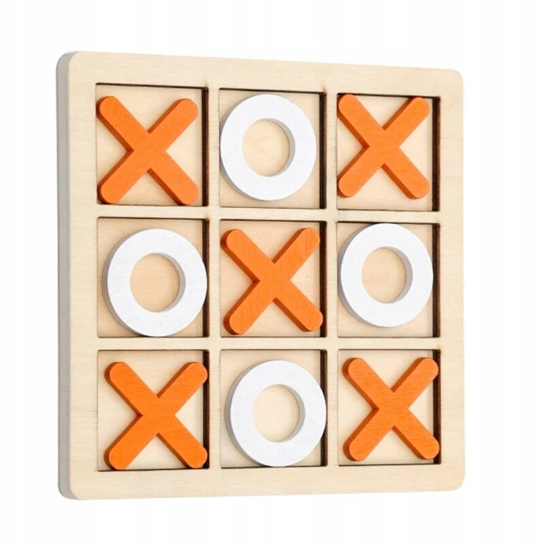 MEDINIS TIC-TAC-TOE ŽAIDIMAS VAIKAMS LOGINIS KULTO ŽAIDIMAS