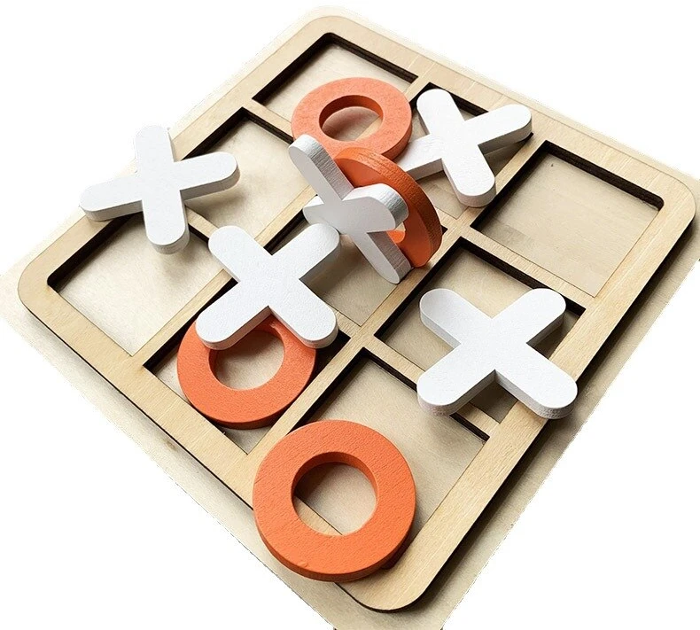 MEDINIS TIC-TAC-TOE ŽAIDIMAS VAIKAMS LOGINIS KULTO ŽAIDIMAS