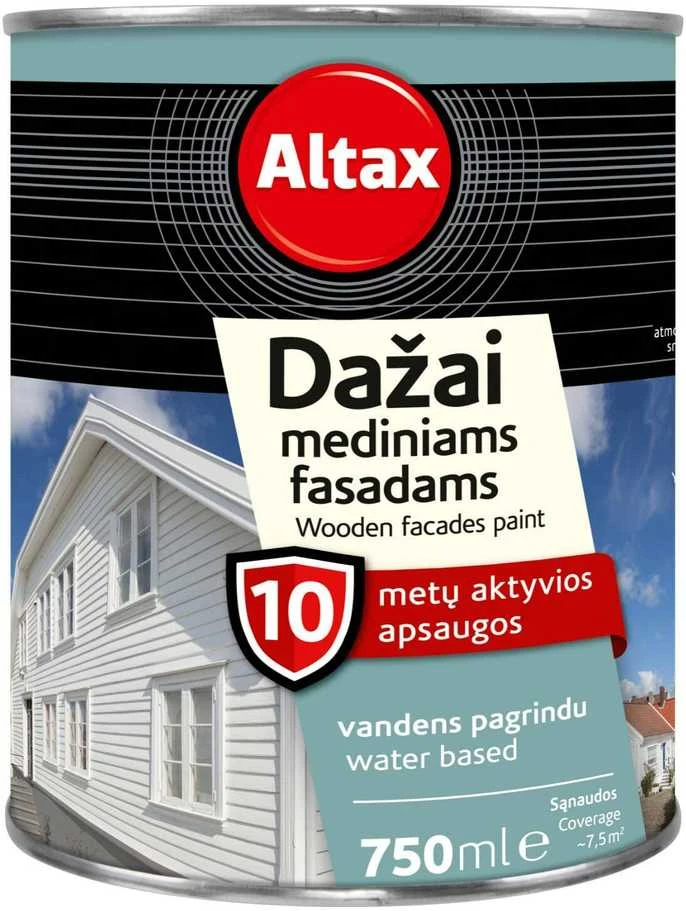 Medinių fasadų dažai PINOTEX WOOD PAINT AQUA, BW bazė, 1 l