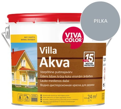 DISPERSINIAI DAŽAI VILLA LATEX PILKI 5L