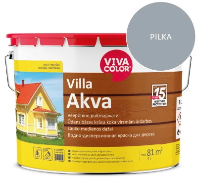 DISPERSINIAI DAŽAI VILLA LATEX PILKI 10L