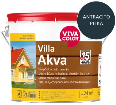 DAŽAI FASAD VILLA LATEX ANTRAC P MAT 1L