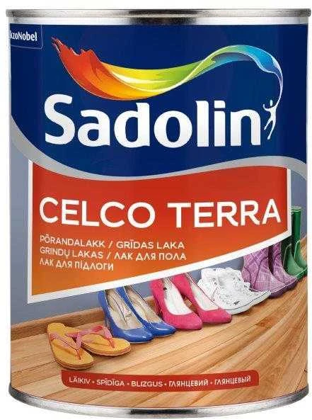 Medinių grindų lakas SADOLIN CELCO TERRA 90, blizgus, 1 l