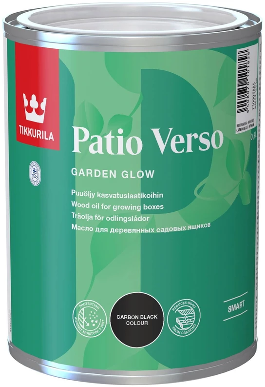 Medinių lysvių aliejus TIKKURILA PATIO VERSO, pilkos sp., 0,9 l
