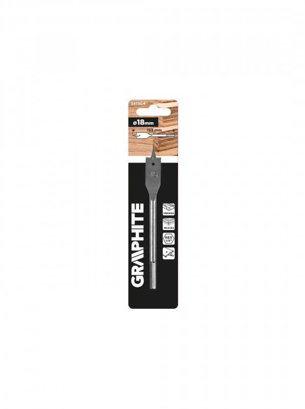 Medžio grąžtas GRAPHITE 54T504 18 x 152 mm