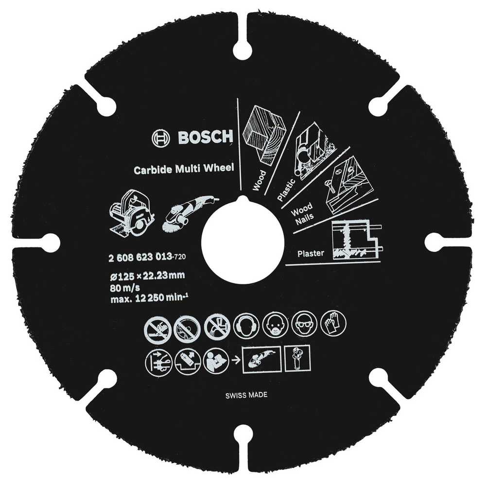  Bosch Pjovimo diskas medienai 125 x 1 x 22,23 mm