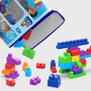 Kaladėlių rinkinys Mega Bloks DCH63 (80 detalių)