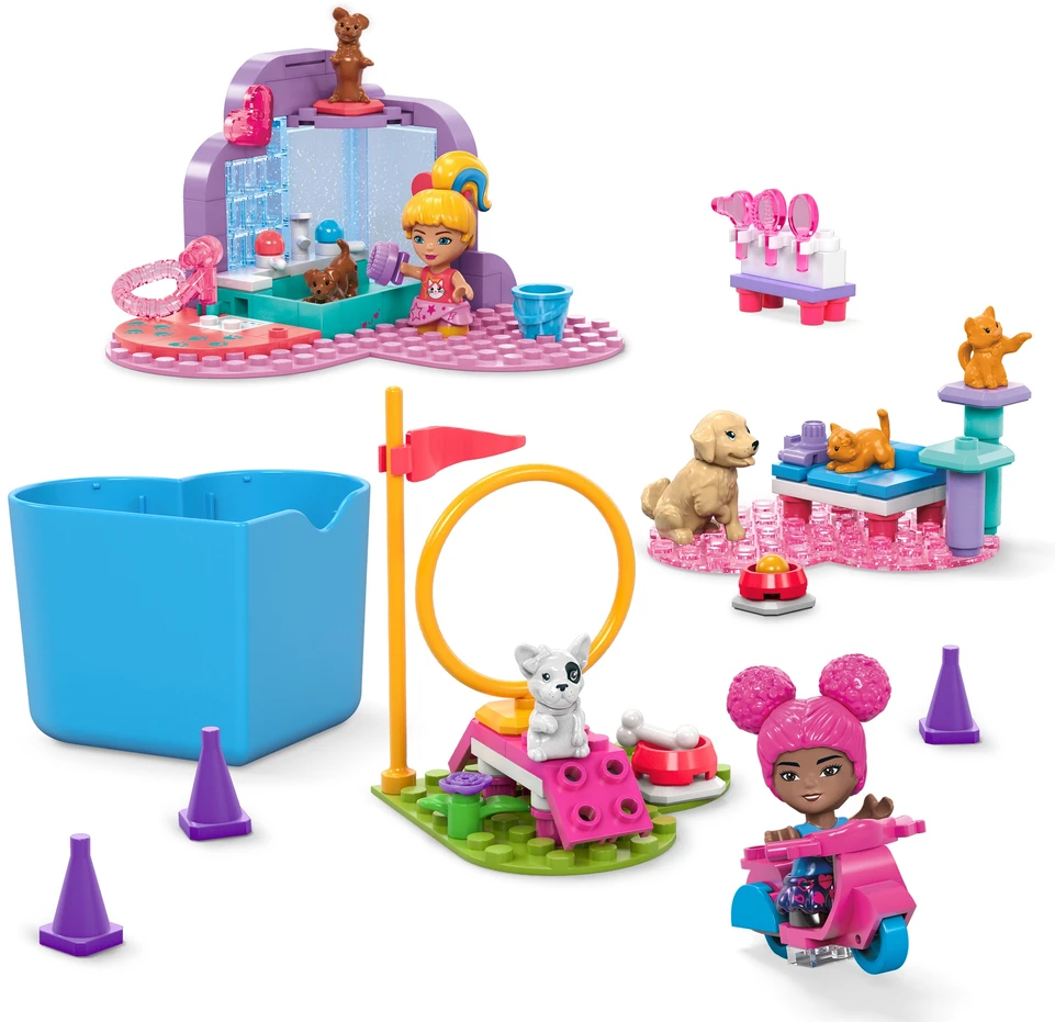 Mega Bloks Barbie Mega Klocki Trening i pielęgnacja zwierząt