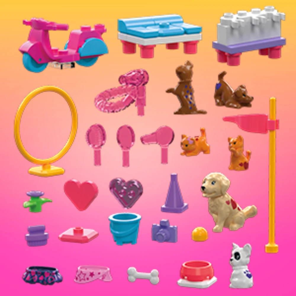 Mega Bloks Barbie Mega Klocki Trening i pielęgnacja zwierząt