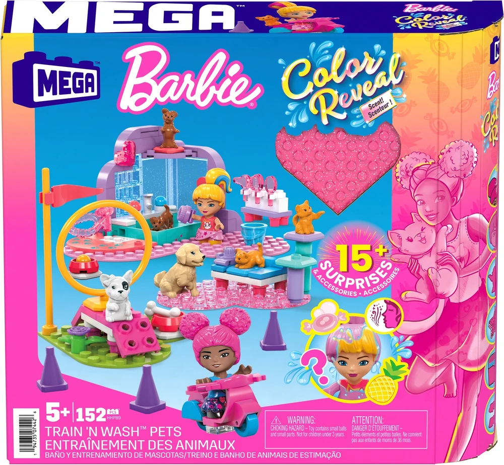 Mega Bloks Barbie Mega Klocki Trening i pielęgnacja zwierząt